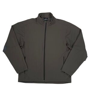 Vintage Nike Men's Olive Green Dri Fit Zip Up Windbreaker Jacket Size Medium